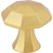 Jeffrey Alexander 1-1/4" Overall Length Brushed Gold Octagonal Wheeler Cabinet Knob 678BG - alternate 1